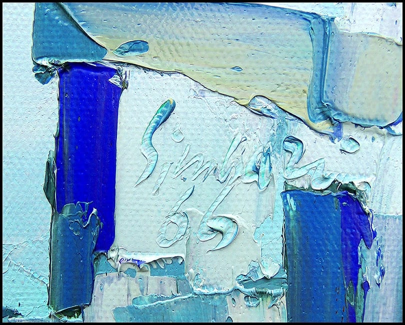 Nicola Simbari Large Original Oil Painting On Canvas Signed Harbor Seascape Artwork - 4