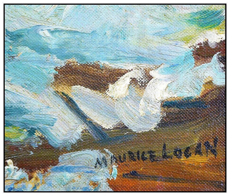 Maurice Logan Original Oil Painting On Board Signed Seascape Water Framed Art - 3