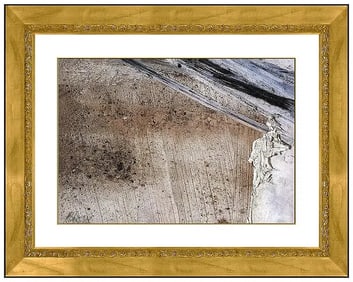 Sandra Blow Original Acrylic Mixed Media Painting Signed Abstract Framed Art