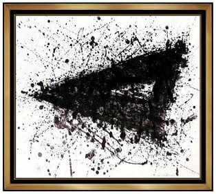 Sam Francis Sf 225 Original Color Lithograph Hand Signed Modern Abstract Artwork