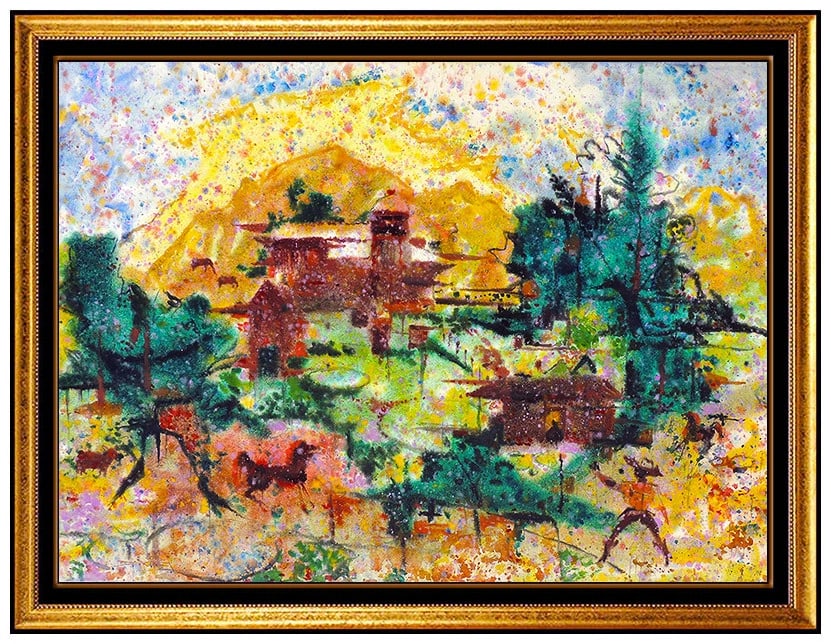 Emil Kosa Jr Large Original Watercolor Painting Signed Hawaii Landscape Artwork: This lot includes:Gallery COA & free domestic shipping (*insurance and international shipping for an additional charge)Artist: Emil Kosa Jr Title: Island HideawayMedium: WatercolorSize: 26.5" x