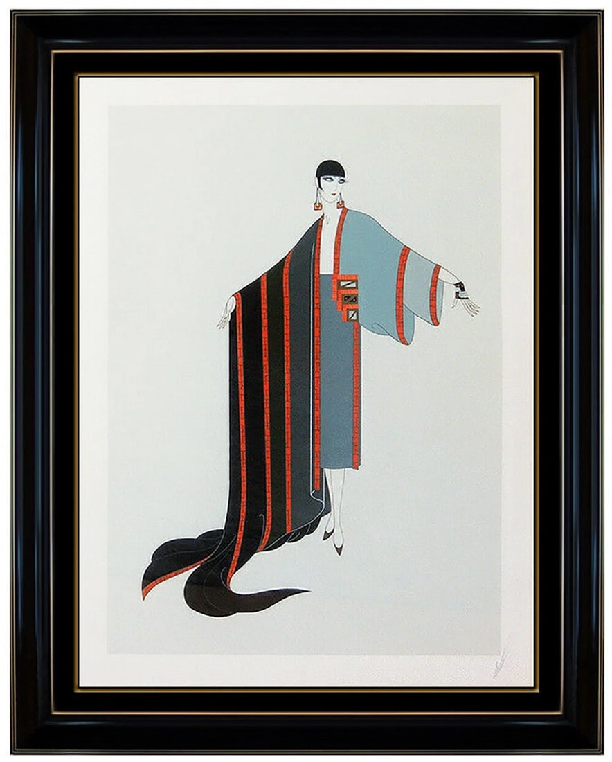 Erte Michelle Original Serigraph Hand Signed Art Deco Costume Design Artwork: This lot includes:Gallery COA. In-house shipping available (insurance and international shipping for an additional charge).Artist: ErteTitle: MichelleMedium: SerigraphSize: 28" x 21"Framed: 42" x 36"S