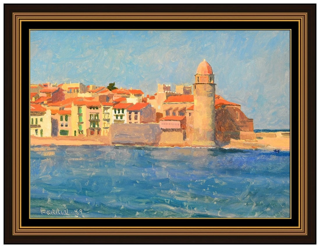Douglas Ferrin Original Oil Painting On Canvas Signed Seascape Cityscape Art (1 of 5)