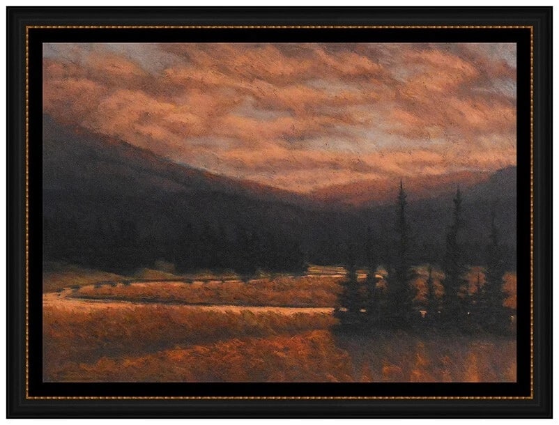 Paul Waldum Large Original Pastel Painting Signed Landscape Framed Art (1 of 6)