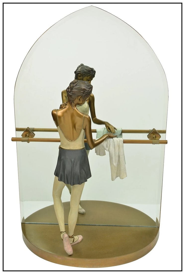 Ramon Parmenter Large Bronze Sculpture Reverie Signed Ballerina Dance Art: This lot includes:Gallery COA. In-house shipping available (insurance and international shipping for an additional charge).Artist: Ramon Parmenter Title: ReverieMedium: BronzeSize: 32” x 8&rdquo