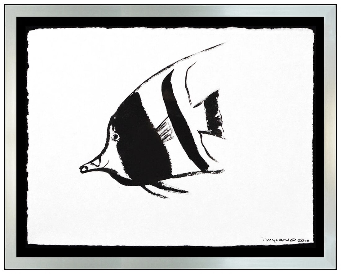 Robert Wyland Original Acrylic Painting Signed Fish Seascape Wildlife Art (1 of 6)