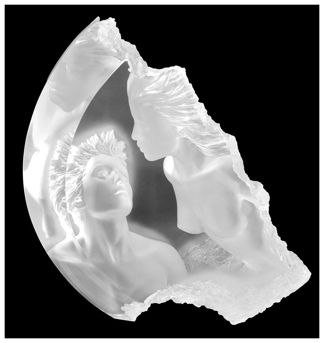 Michael Wilkinson Moonscape I Terra Luna Acrylic Sculpture Signed Original Art (1 of 4)