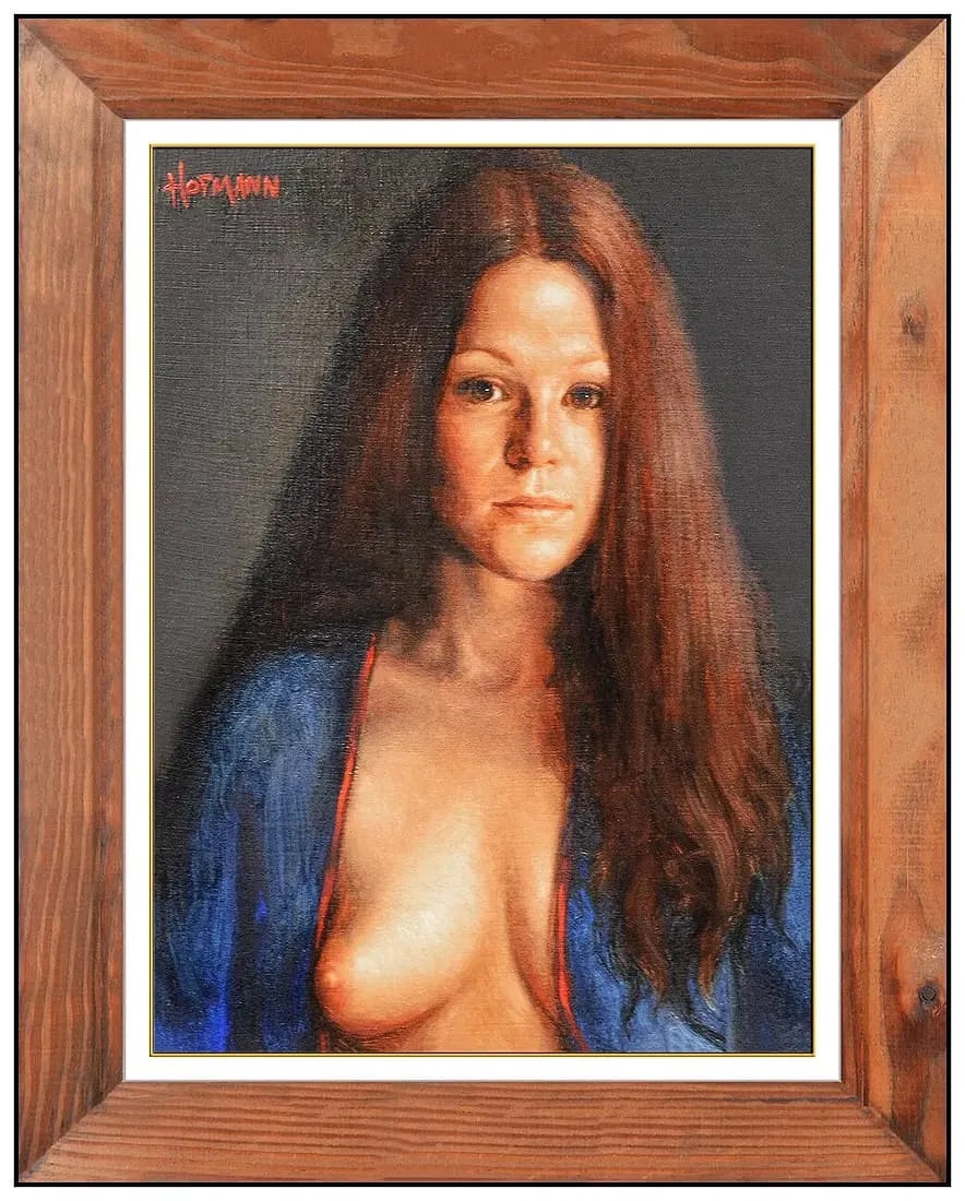 Douglas Hofmann Original Oil Painting On Board Signed Portrait Framed Artwork (1 of 5)