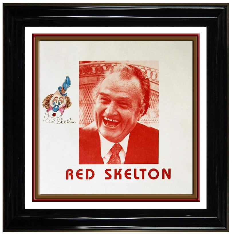 Red Skelton Original Pastel Drawing Freddie Clown Self Portrait Signed Painting: This lot includes:Gallery COA. In-house shipping available (insurance and international shipping for an additional charge).Artist: Red SkeltonTitle: Suspicious FreddieMedium: Ink and Pastel Size: 10"