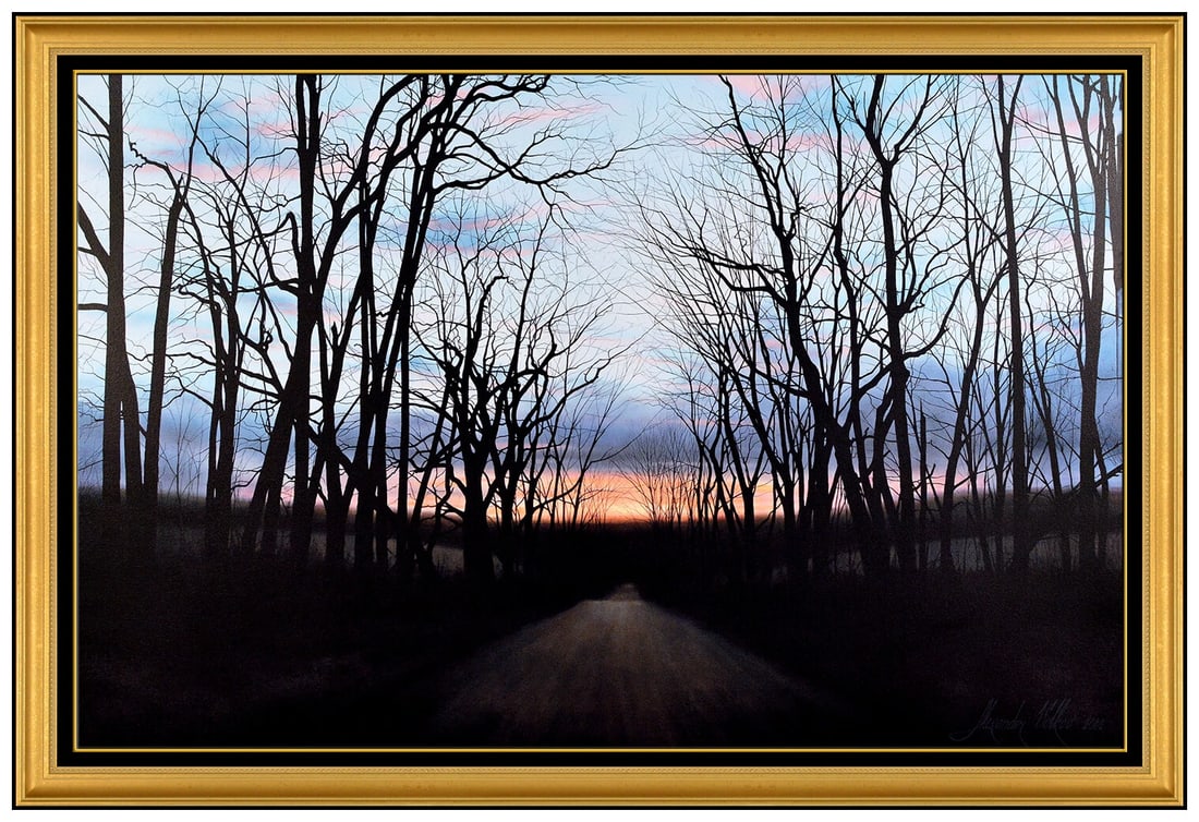 Alexander Volkov Large Original Giclee On Canvas Signed Landscape Framed Art (1 of 5)