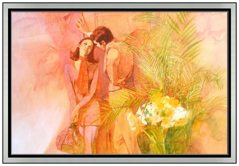 Howard Rogers Original Oil Painting Signed Portrait Figurative Framed Artwork (1 of 4)