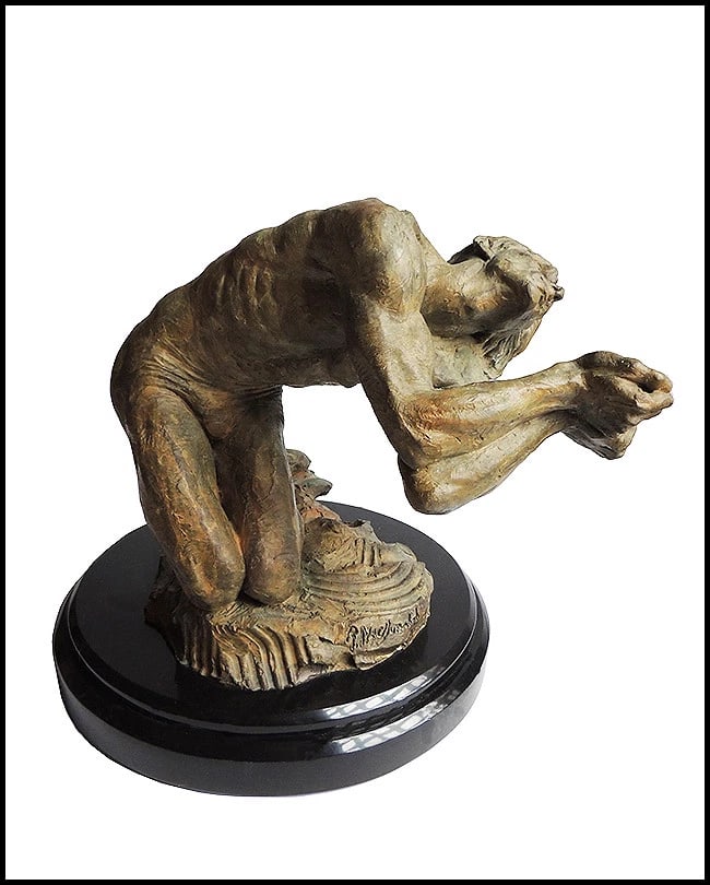 Richard Macdonald Nureyev Romeo Life Size Bronze Sculpture Signed Ballet Artwork: This lot includes:Gallery COA. In-house shipping available (insurance and international shipping for an additional charge).Artist: Richard MacDonaldTitle: Romeo (1/3 Life)Medium: bronzeSize: 17"h x 19