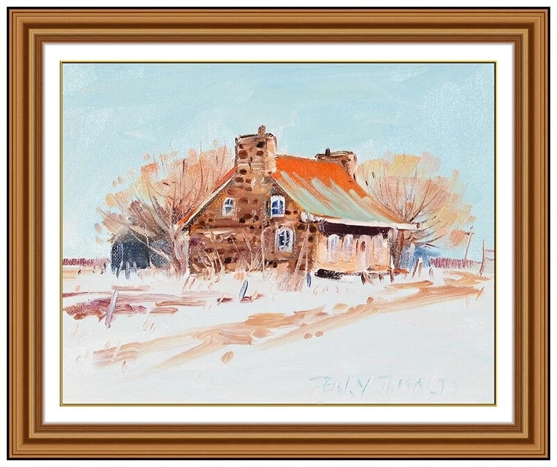 Terry Tomalty Original Oil Painting On Canvas Signed Landscape Framed Artwork (1 of 4)