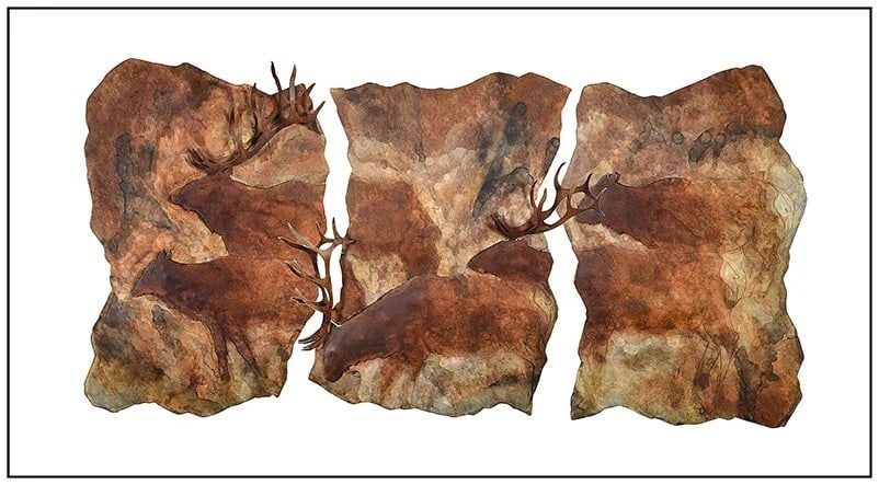 Brent Lawrence Hand Painted Stainless Steel Sculpture Signed Modern Artwork (1 of 9)