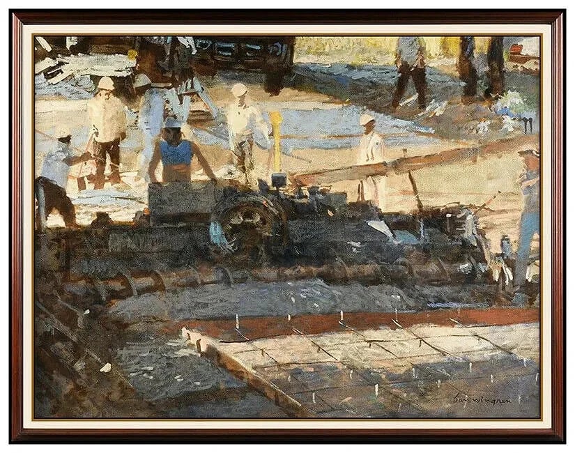 Dan Wingren Original Oil Painting On Canvas Signed Figurative Portrait Large Art (1 of 4)