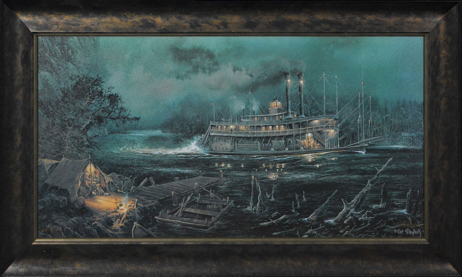 John Weiss Old Sheep Dog Pups Lithograph Hand Signed Framed Artwork (1 of 5)