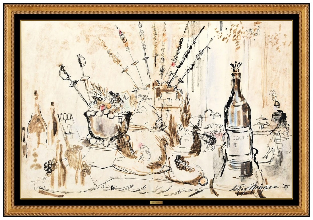 Erte Manhattan Mary Color Serigraph Art Deco Costume Design Hand Signed Art (1 of 6)