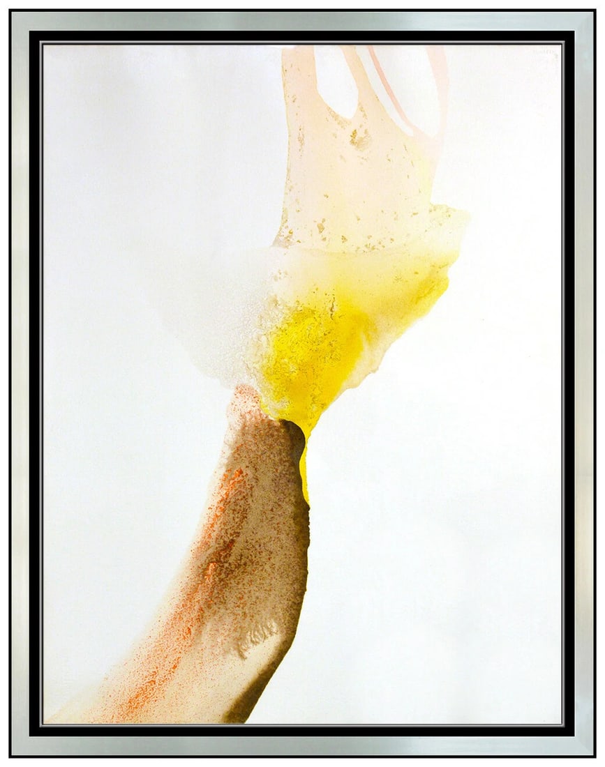 Paul Jenkins Original Watercolor Painting Abstract Modern Signed Authentic Art: This lot includes:Gallery COA. In-house shipping available (insurance and international shipping for an additional charge).Artist: Paul JenkinsTitle: Phenomena Leander's Own Medium: Watercolor Paintin