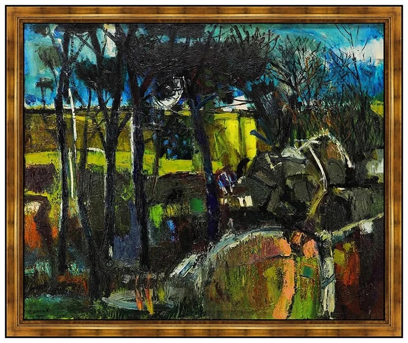 Robert Aaron Frame Large Original Oil Painting On Canvas Landscape Signed Art (1 of 5)