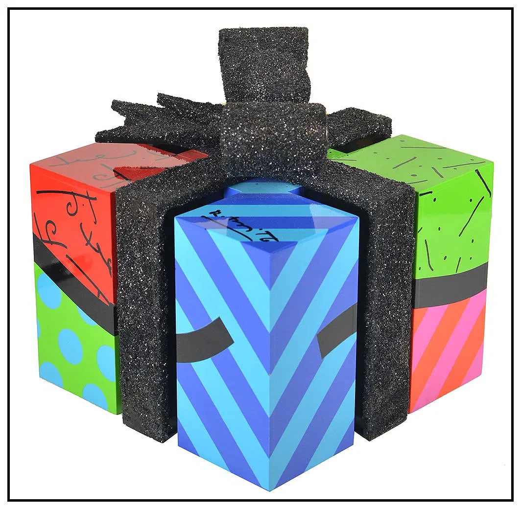 Romero Britto Hand Painted Wood Sculpture The Dream Gift Signed Pop Art (1 of 5)