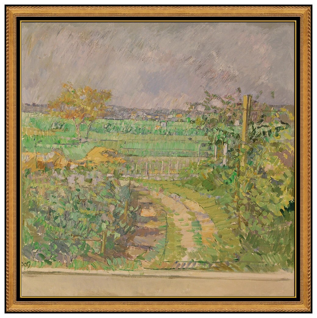 Sir Roger De Grey Large Original Oil Painting On Canvas Landscape Signed Framed Art: This lot includes:Gallery COA. In-house shipping available (insurance and international shipping for an additional charge).Artist: Sir Roger De GreyTitle: Charente - Maritime Medium: Oil Painting on C