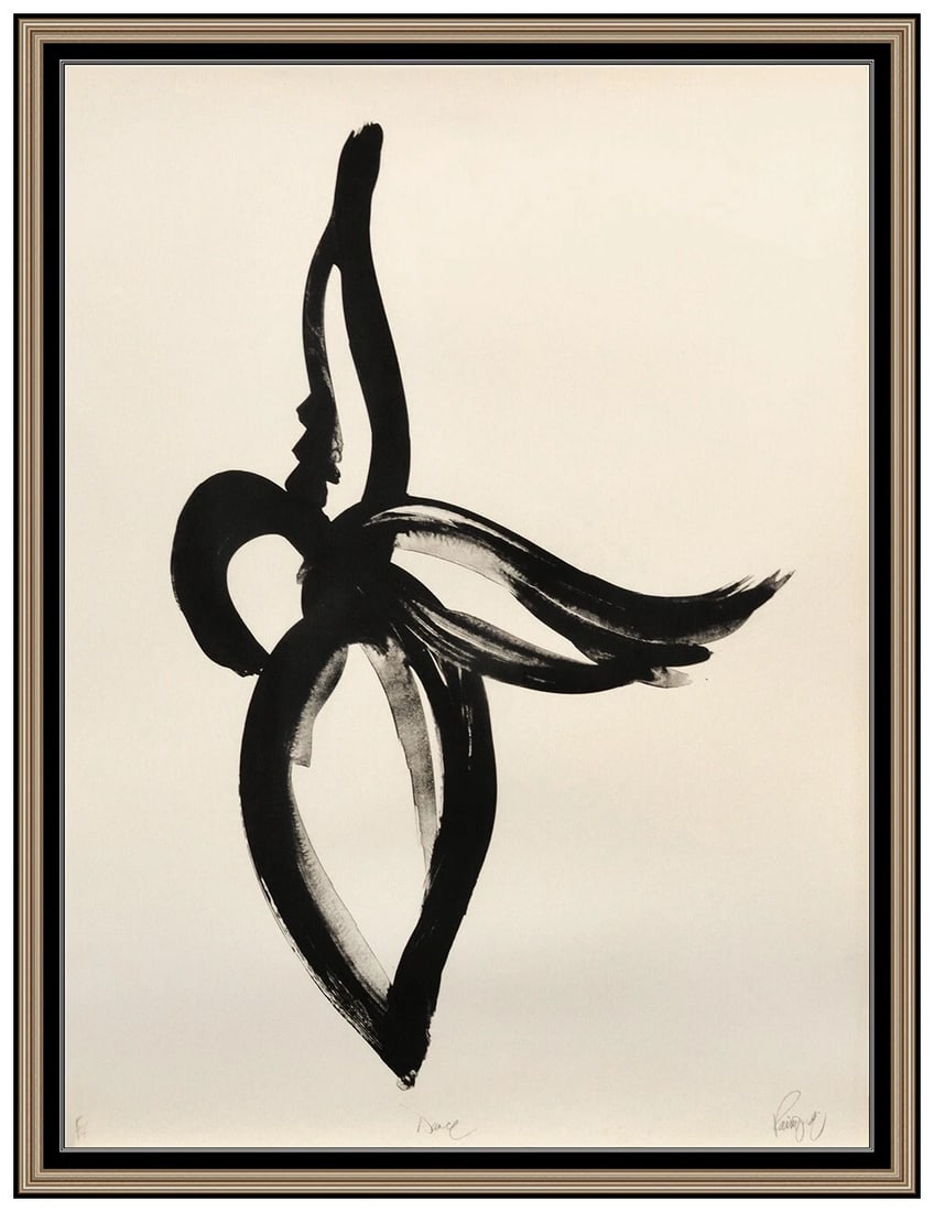 John Raimondi Large Original Lithograph Dance Abstract Hand Signed Framed Art (1 of 5)