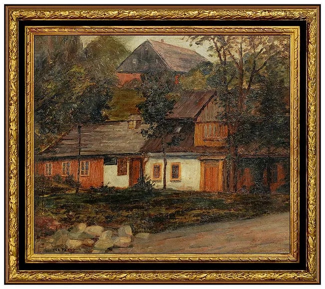 Walter Farndon Original Oil Painting On Board Rural Landscape Signed Framed Art (1 of 4)