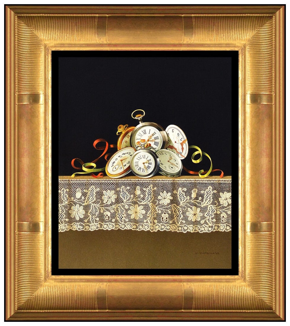 Antonio Matallana Original Egg Tempera Painting On Board Still Life Framed Art (1 of 4)