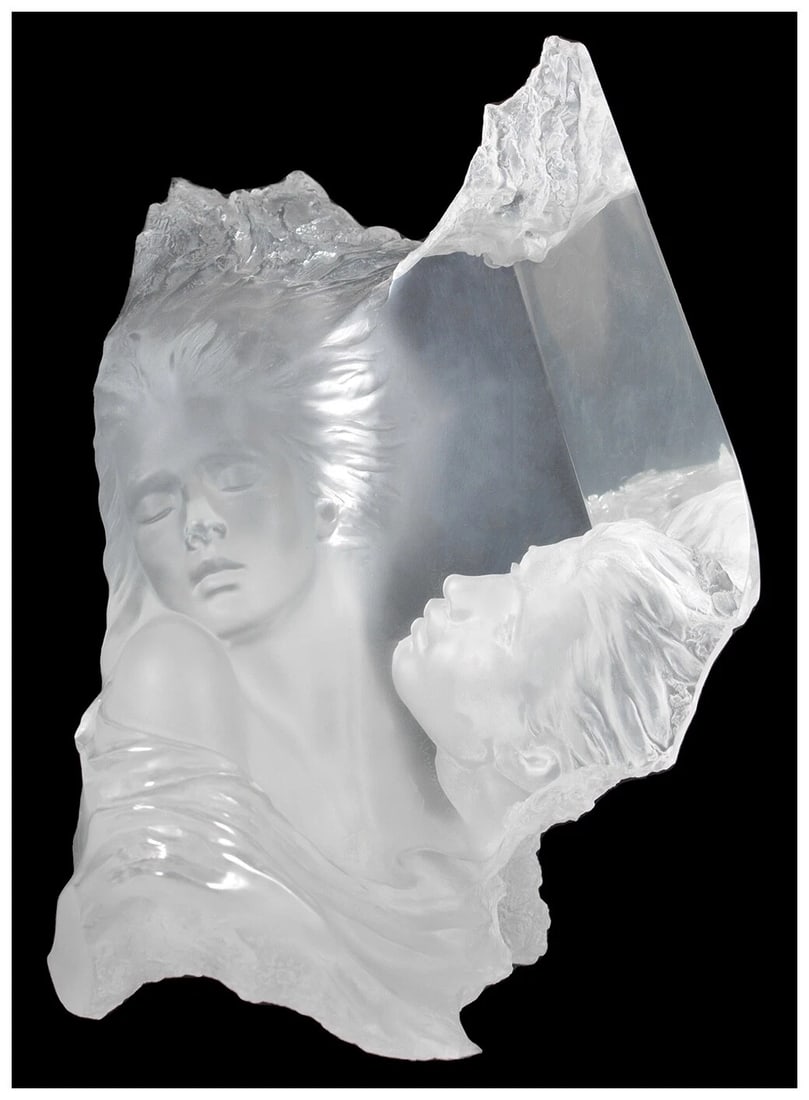 Michael Wilkinson Full Round Acrylic Sculpture Atlanteans Echoes Signed Art (1 of 6)