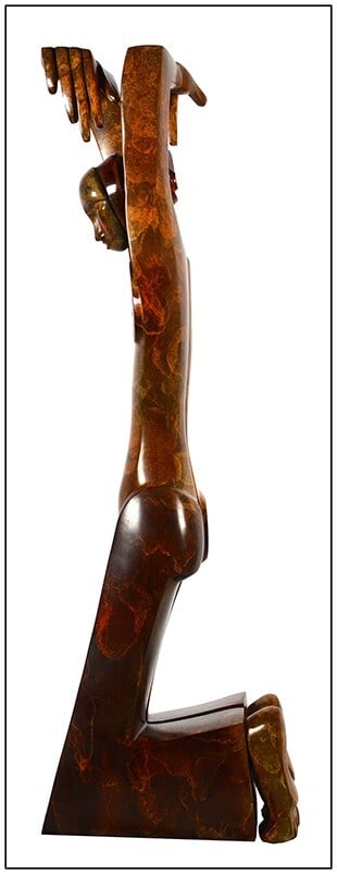 Donald Riggs Bronze Sculpture Tranquility Signed Female Figurative Art: This lot includes:Gallery COA. In-house shipping available (insurance and international shipping for an additional charge).Artist: Donald RiggsTitle: TranquilityMedium: Bronze SculptureSize: 24”