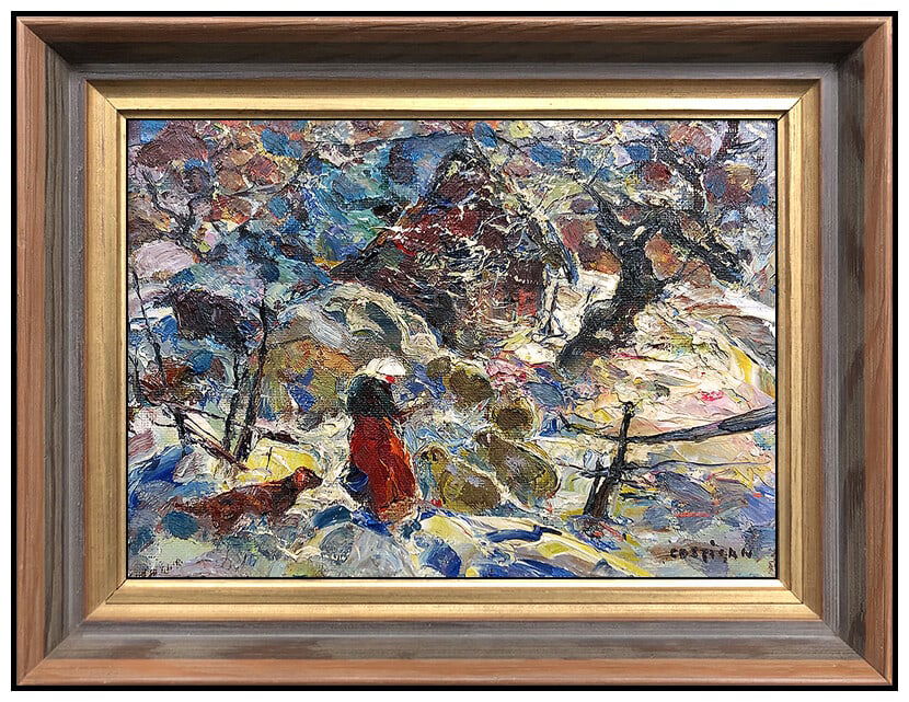 John Costigan Original Oil Painting On Board Signed Landscape Framed Art (1 of 4)