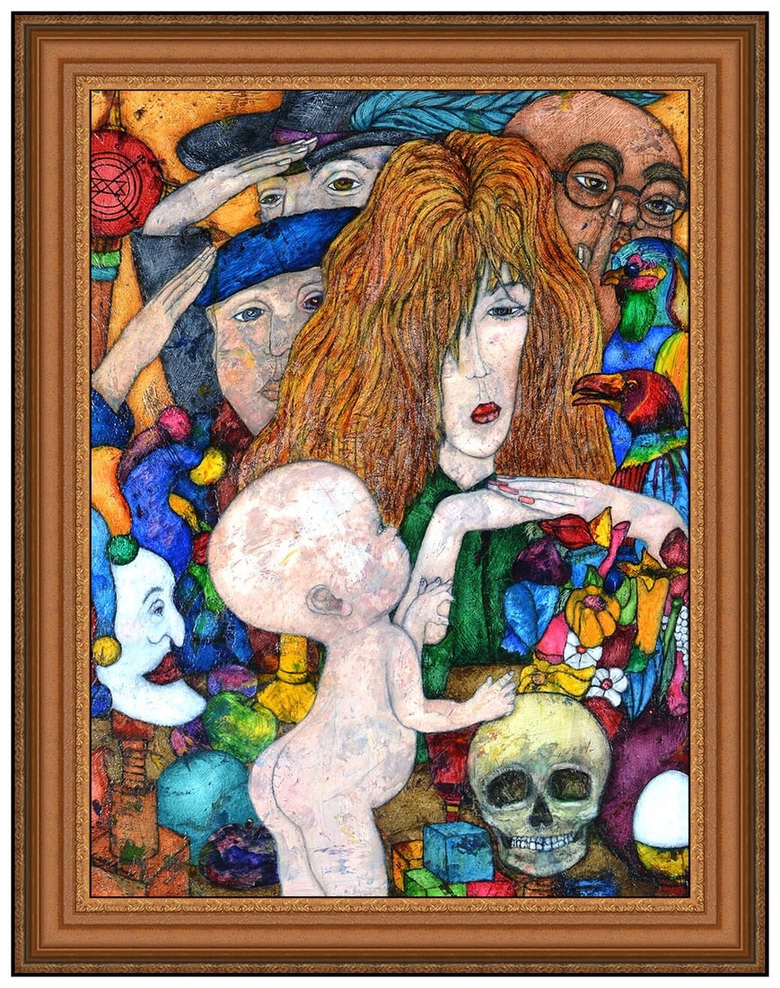 Duncan Regehr Original Oil Painting On Board Signed Figurative Framed Art: This lot includes:Gallery COA. In-house shipping available (insurance and international shipping for an additional charge).Artist: Duncan RegehrTitle: The Adoration Of The Magi Medium: Oil Painting on