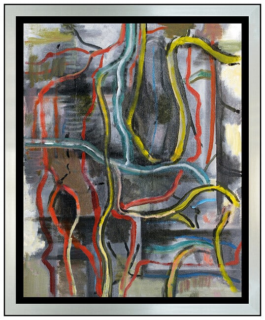 Guillermo Kuitca Original Oil Painting On Canvas Signed Modern Abstract Art (1 of 5)