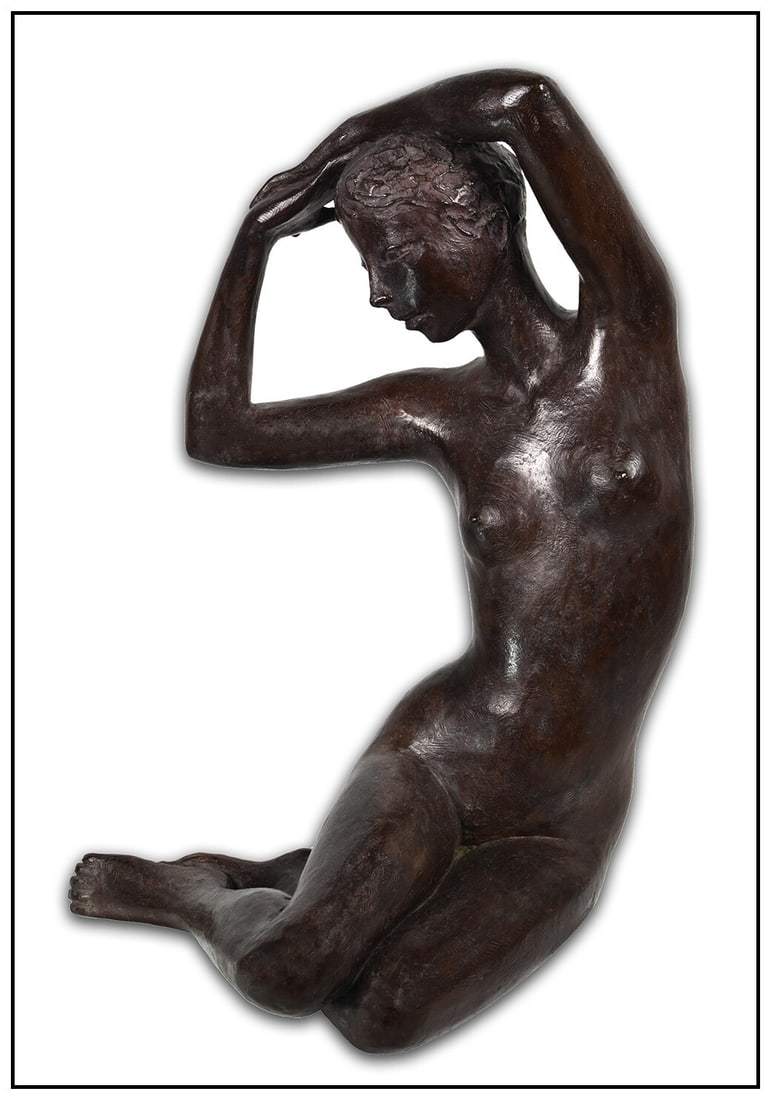 Jacques Coquillay Original Bronze Sculpture Signed Female Figurative Full Round Art: This lot includes:Gallery COA. In-house shipping available (insurance and international shipping for an additional charge).Artist: Jacques CoquillayTitle: MercuryMedium: BronzeSize: 10” x 16&rdq