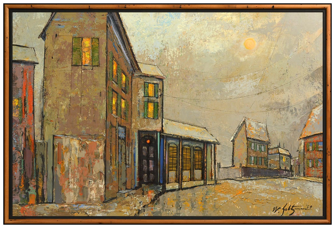 William Saltzman Large Original Oil Painting On Canvas Signed Western Landscape Art (1 of 4)