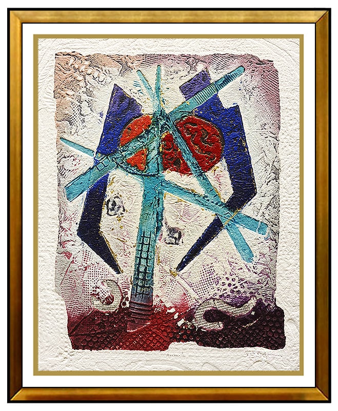 David Dodsworth Original Signed Etching Color Akkadia Abstract Artwork (1 of 5)