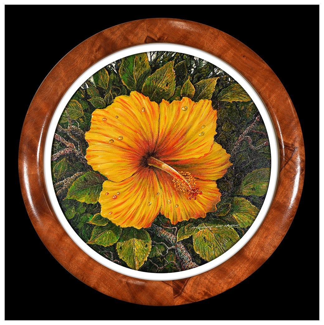 Robert Lyn Nelson Original Acrylic Painting On Canvas Floral Signed Framed Art: This lot includes:Gallery COA & free domestic shipping (*insurance and international shipping for an additional charge)Artist: Robert Lyn NelsonTitle: RadiantMedium: Acrylic Painting On CanvasSize: 14