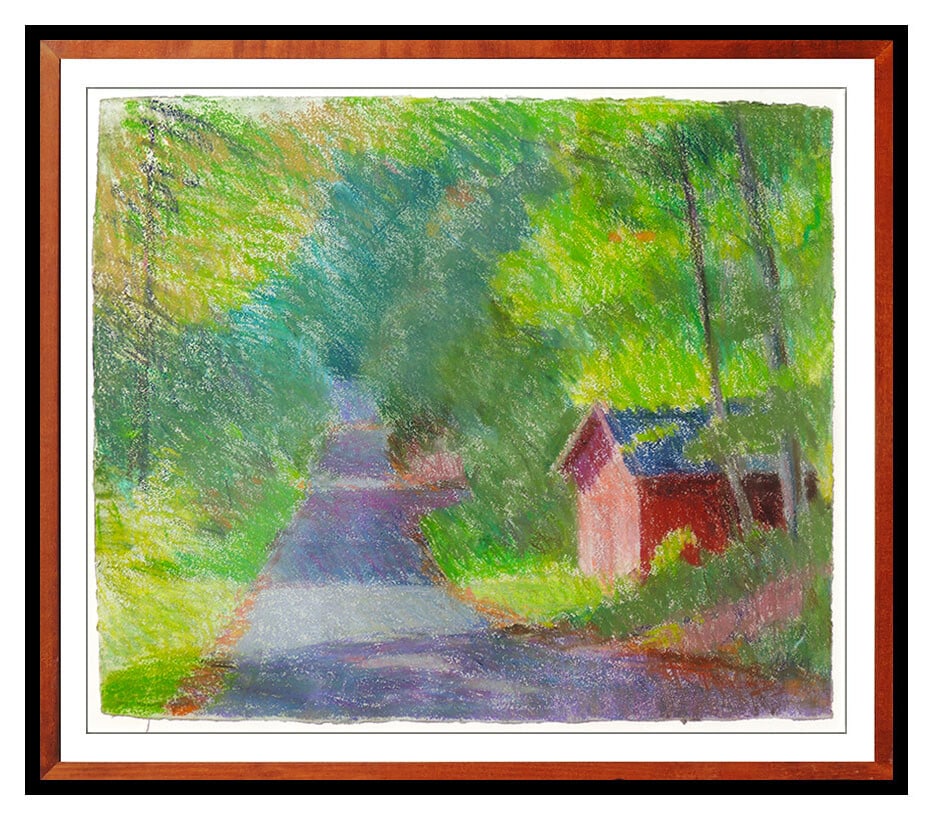 Larry Horowitz Rare Original Pastel Painting Rural Landscape Signed Framed Art: This lot includes:Gallery COA. In-house shipping available (insurance and international shipping for an additional charge).Artist: Larry Horowitz Title: Canopy of GreenMedium: Pastel PaintingSize: 22"