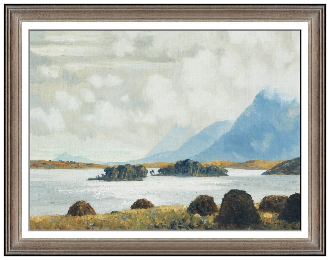 Mabel Young Original Oil Painting On Board Water Landscape Signed Framed Art: This lot includes:Gallery COA. In-house shipping available (insurance and international shipping for an additional charge).Artist: Mabel YoungTitle: Irish Mist Medium: Oil Painting On BoardSize: 12&rd