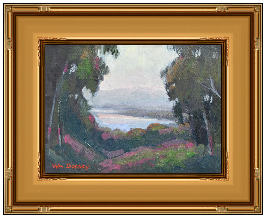 William Dorsey Original Oil Painting On Canvas Board Landscape Signed Framed (1 of 4)
