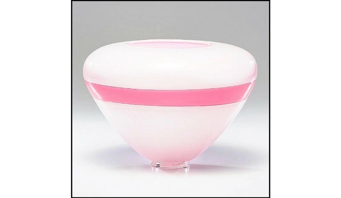 Lino Tagliapietra Original Murano Glass Incalmo Vase Hand Signed Oggetti Artwork (1 of 2)