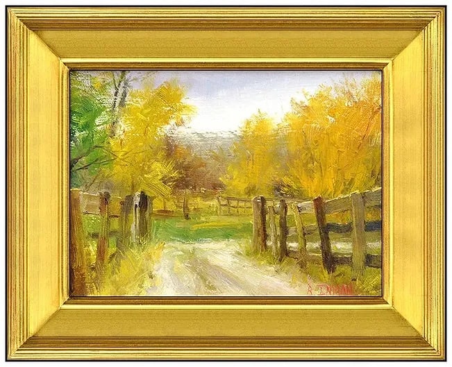 Nalbi Bugashev Original Painting Oil On Canvas Portrait Horse Signed Framed Art: This lot includes:Gallery COA. In-house shipping available (insurance and international shipping for an additional charge).Artist: Nalbi Bugashev Title: Galloping in the FieldsMedium: Oil on Canvas Si