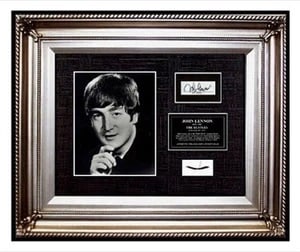 The Beatles John Lennon Hair Lock W Photo Signed Band Letter Relic Memorabilia (1 of 5)