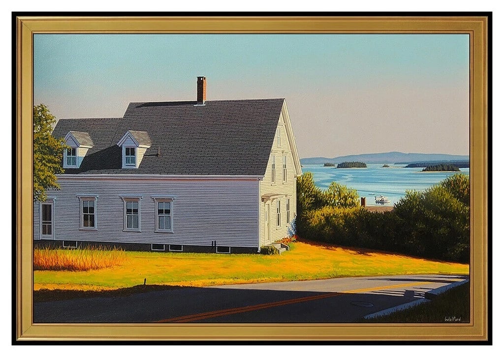 James Wolford Oil Painting On Canvas Large New England Landscape Signed Artwork (1 of 5)