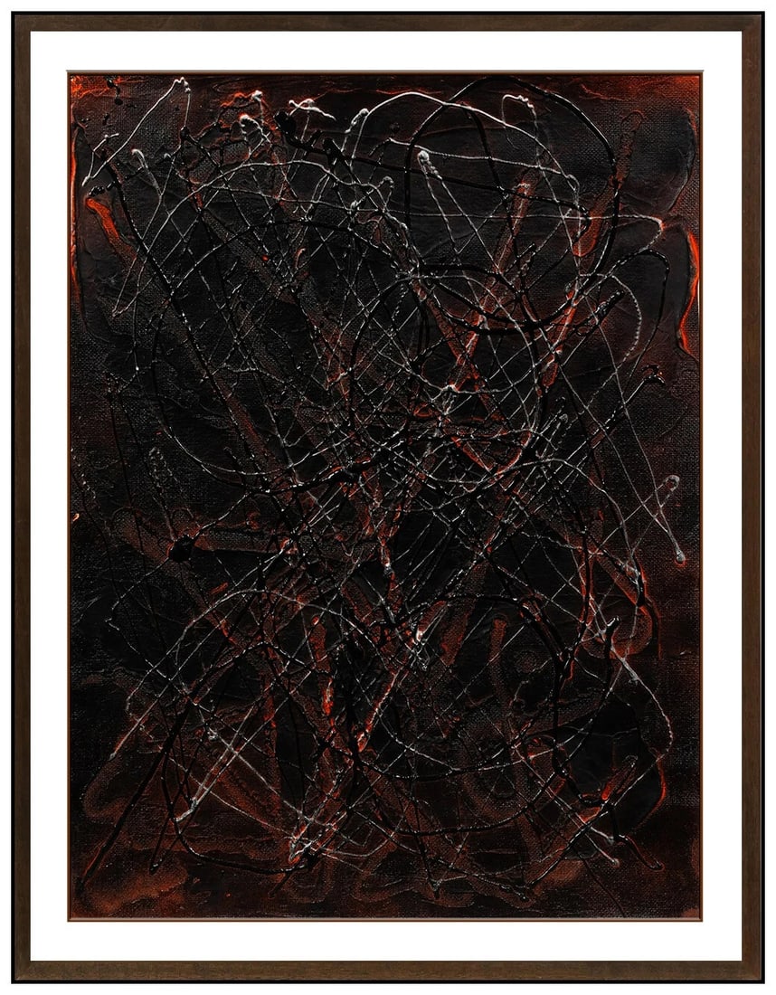 Garth Weiser Original Acrylic Painting On Canvas Signed Modern Abstract Artwork (1 of 3)