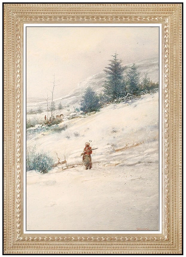 Tom Perkinson Large Original Acrylic Painting On Board Signed Western Landscape (1 of 5)