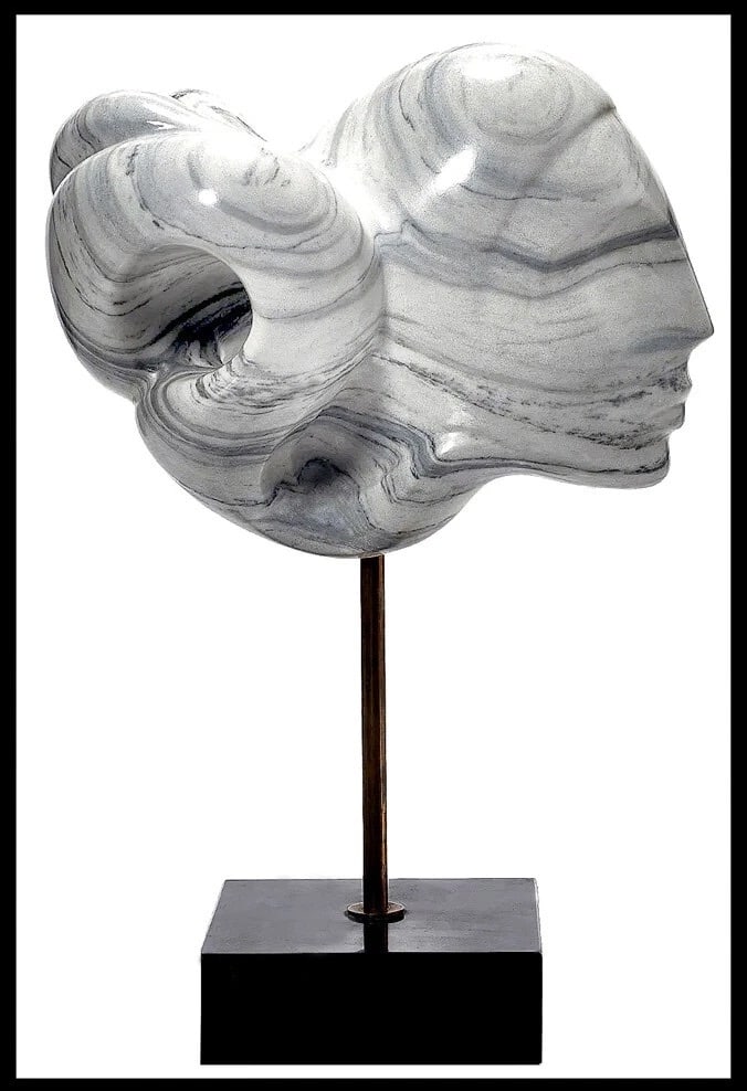 Anthony Quinn Original Hand Carved Marble Sculpture Signed Female Modern Art (1 of 3)