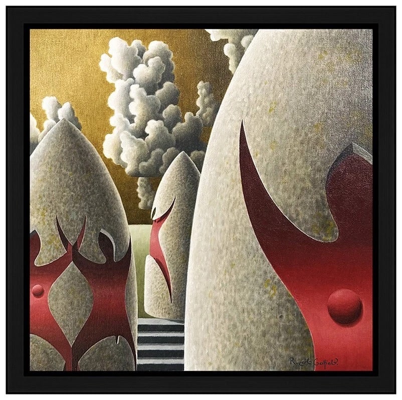 Rupert Gatfield Original Oil Painting On Canvas Signed Landscape Framed Artwork: This lot includes:Gallery COA. In-house shipping available (insurance and international shipping for an additional charge).Artist: Rupert Gatfield Title: The Wedding Tango Medium: Oil On CanvasSize: 1