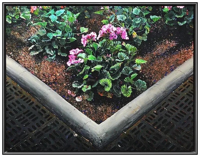 Idelle Weber Large Original Oil Painting On Canvas Signed Floral Framed Artwork: This lot includes:Gallery COA. In-house shipping available (insurance and international shipping for an additional charge).Artist: Idelle WeberTitle: Color Lesson IIIMedium: Oil Painting On Canvas Siz