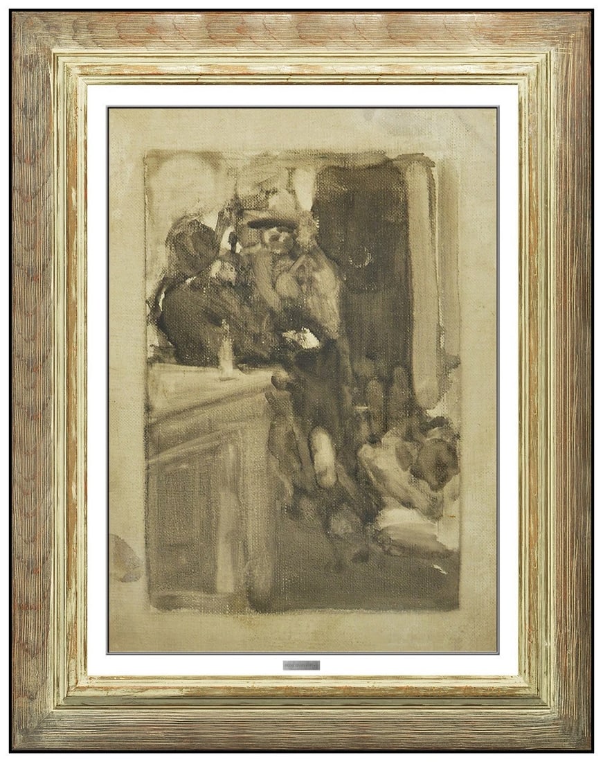 Frank Tenney Johnson Original Oil Painting On Board Signed Western Landscape Art (1 of 5)